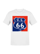 Iconic U.S. Route 66 Shield Sign Men's T-shirt