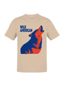 Wild American Howling Wolf Art Men's T-shirt