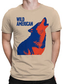 Wild American Howling Wolf Art Men's T-shirt