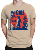 Cali USA Bear Wilderness Art Men's T-shirt