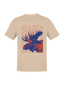 Alaska Moose Graphic Art Men's T-shirt