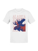 Alaska Moose Graphic Art Men's T-shirt