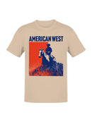 American West Cowboy Silhouette Men's T-shirt