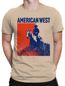 American West Cowboy Silhouette Men's T-shirt