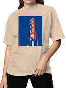 Vintage Motel Neon Sign Art Women's T-shirt