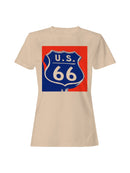 Iconic U.S. Route 66 Shield Sign Women's T-shirt