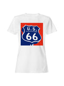 Iconic U.S. Route 66 Shield Sign Women's T-shirt