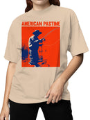 American Pastime Fishing Scene Women's T-shirt