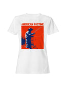 American Pastime Fishing Scene Women's T-shirt