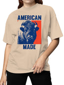 American Made Buffalo Design Women's T-shirt