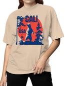 Cali USA Bear Wilderness Art Women's T-shirt