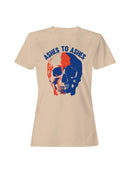 Ashes to Ashes Skull Art Women's T-shirt
