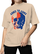 Ashes to Ashes Skull Art Women's T-shirt