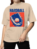 Vintage Hardball Glove Art Women's T-shirt