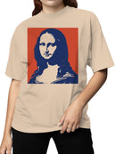 Pop Art Mona Lisa Silhouette Women's T-shirt
