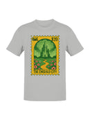 Vintage Emerald City Stamp Design Men's T-shirt