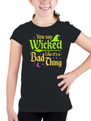 Wicked Witchy Fun Graphic Design Youth's T-shirt
