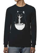 Ramen Cat: Whisker Noodle Delight Men's Long Sleeve