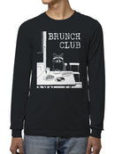 Raccoon Brunch Club Dining Art Men's Long Sleeve