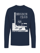 Raccoon Brunch Club Dining Art Men's Long Sleeve