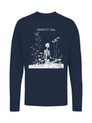 Serenity Now Skeleton Meditation Men's Long Sleeve