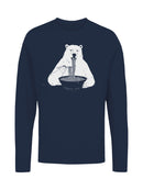 Polar Bear Ramen Delight Men's Long Sleeve