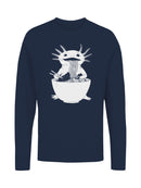 Axolotl Enjoying Ramen Delight Men's Long Sleeve