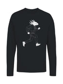 Axolotl Runner in Hoodie Design Men's Long Sleeve