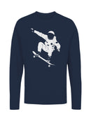 Cosmic Skater Astronaut Art Men's Long Sleeve