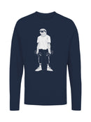 Workout Sloth with Dumbbells Art Men's Long Sleeve