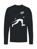 Lizard Runner in Hoodie Art Men's Long Sleeve