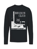 Raccoon Brunch Club Dining Art Women's Long Sleeve