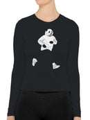Panda Jogger in Sneakers Women's Long Sleeve