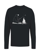 Campfire Bear Roasting Marshmallow Women's Long Sleeve