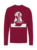 Dog Enjoying Noodles Delight Women's Long Sleeve