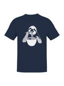 Sloth Enjoying Ramen Art Men's T-shirt