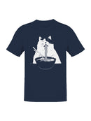 Cat Enjoying Ramen Delight Men's T-shirt