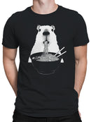 Capybara Enjoying Ramen Delight Men's T-shirt