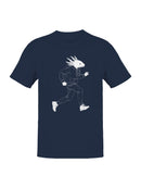 Axolotl Runner in Hoodie Design Men's T-shirt
