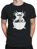 Axolotl Enjoying Ramen Delight Men's T-shirt
