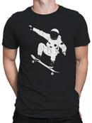 Cosmic Skater Astronaut Art Men's T-shirt