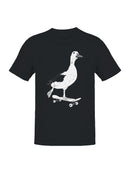 Skateboarding Duck Illustration Men's T-shirt