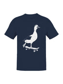 Skateboarding Duck Illustration Men's T-shirt