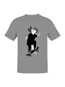 Axolotl Skateboarding Adventure Men's T-shirt