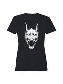 Oni Mask with Horns Illustration Women's T-shirt