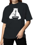 Polar Bear Ramen Delight Women's T-shirt