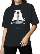 Capybara Enjoying Ramen Delight Women's T-shirt