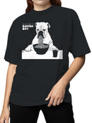 Ramen Boy Bulldog Art Women's T-shirt