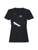 Sloth Skateboarding Adventure Women's T-shirt