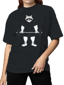 Raccoon Powerlifting Strength Women's T-shirt